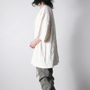 Gradient Plaid Pattern Jumbo Tee　CREAM No.13