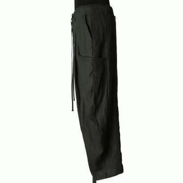 リネンキャンバス両面起毛 バルーンパンツ　KHAKI No.3