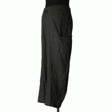 リネンキャンバス両面起毛 バルーンパンツ　KHAKI No.6