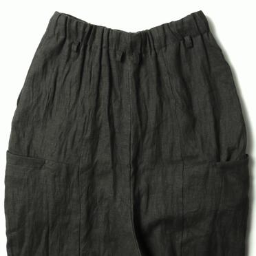 リネンキャンバス両面起毛 バルーンパンツ　KHAKI No.8