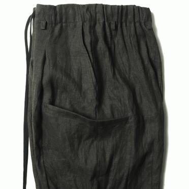 リネンキャンバス両面起毛 バルーンパンツ　KHAKI No.9
