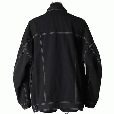 オーガニックコットン オーバーサイズジャケット　BLACK×WHITE No.5