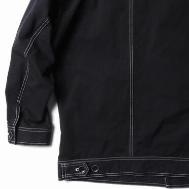 オーガニックコットン オーバーサイズジャケット　BLACK×WHITE No.10