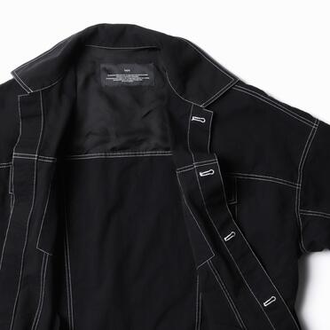 オーガニックコットン オーバーサイズジャケット　BLACK×WHITE No.11