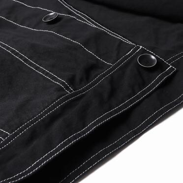 オーガニックコットン オーバーサイズジャケット　BLACK×WHITE No.12
