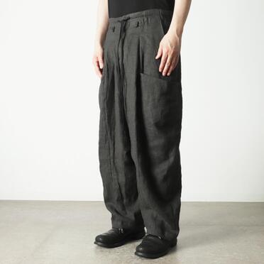 リネンキャンバス両面起毛 バルーンパンツ　KHAKI No.16