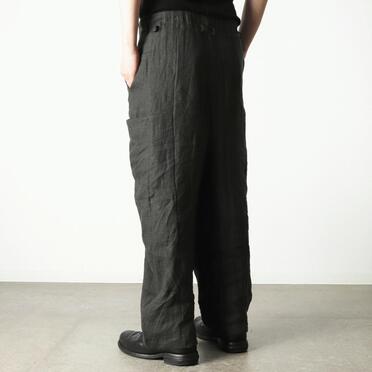 リネンキャンバス両面起毛 バルーンパンツ　KHAKI No.18