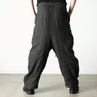 リネンキャンバス両面起毛 バルーンパンツ　KHAKI No.20