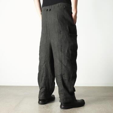 リネンキャンバス両面起毛 バルーンパンツ　KHAKI No.21
