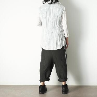 リネンキャンバス両面起毛 バルーンパンツ　KHAKI No.23