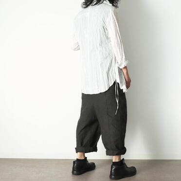 リネンキャンバス両面起毛 バルーンパンツ　KHAKI No.24