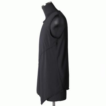 TRベア天竺 ノースリーブプルオーバー　BLACK No.3