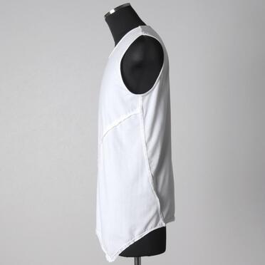 TRベア天竺 ノースリーブプルオーバー　WHITE No.3