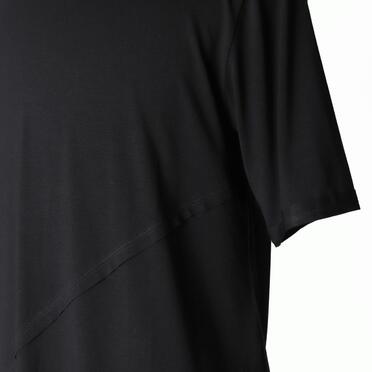 レーヨンベア天竺 アシンメトリーTシャツ　BLACK No.10