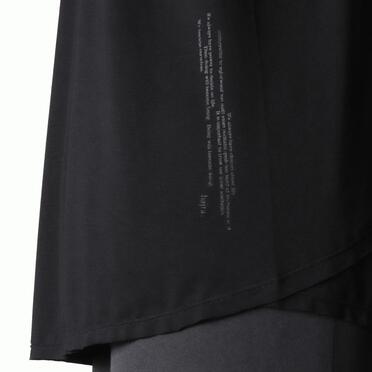 レーヨンベア天竺 アシンメトリーTシャツ　BLACK No.14