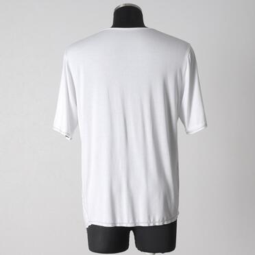 レーヨンベア天竺 アシンメトリーTシャツ　WHITE No.5