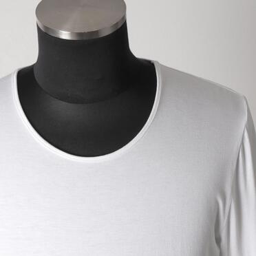 レーヨンベア天竺 アシンメトリーTシャツ　WHITE No.7