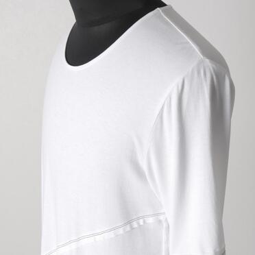 レーヨンベア天竺 アシンメトリーTシャツ　WHITE No.8