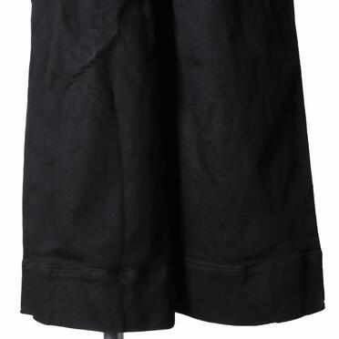ストレッチデニム サスペンダー付きワイドパンツ　BLACK No.11
