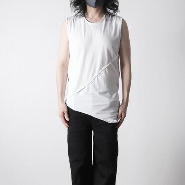 TRベア天竺 ノースリーブプルオーバー　WHITE No.15