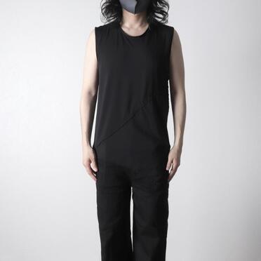 TRベア天竺 ノースリーブプルオーバー　BLACK No.15