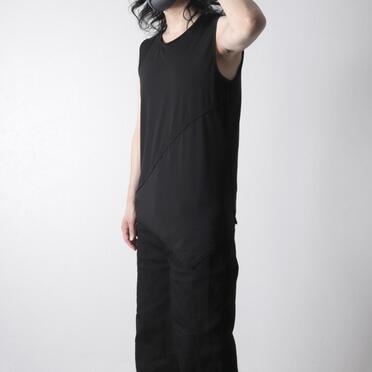 TRベア天竺 ノースリーブプルオーバー　BLACK No.16