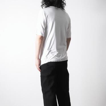レーヨンベア天竺 アシンメトリーTシャツ　WHITE No.18