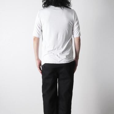 レーヨンベア天竺 アシンメトリーTシャツ　WHITE No.19