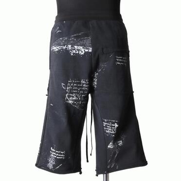 コットン硫化天竺 ハーフパンツ　BLACK No.5