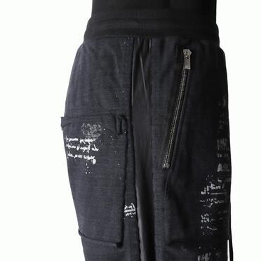 コットン硫化天竺 ハーフパンツ　BLACK No.9