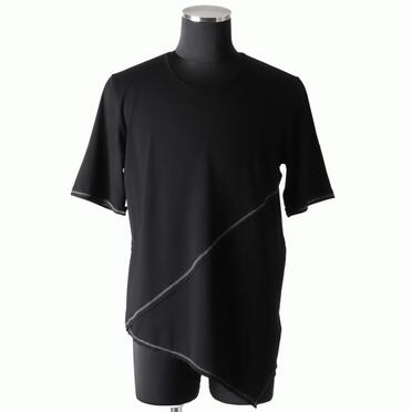 レーヨンベア天竺 アシンメトリーTシャツ　WHITE No.15