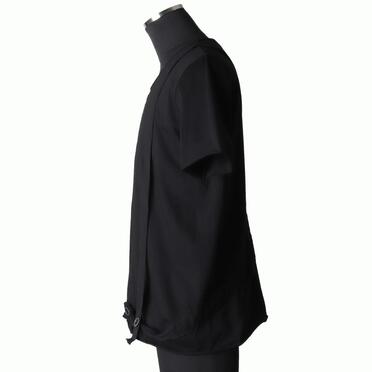 コットン天竺 サスペンダー付きTシャツ　BLACK×BLACK No.3