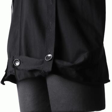 コットン天竺 サスペンダー付きTシャツ　BLACK×BLACK No.12