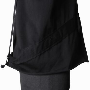 コットン天竺 サスペンダー付きTシャツ　BLACK×BLACK No.13