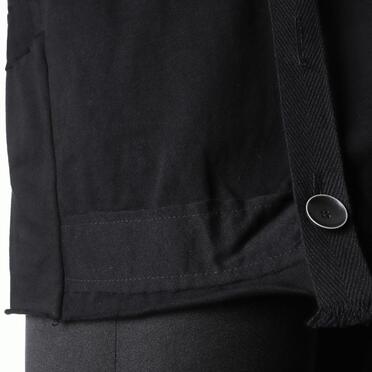 コットン天竺 サスペンダー付きTシャツ　BLACK×BLACK No.14