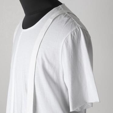 コットン天竺 サスペンダー付きTシャツ　WHITE×WHITE No.8