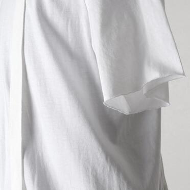 コットン天竺 サスペンダー付きTシャツ　WHITE×WHITE No.10