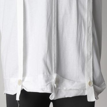 コットン天竺 サスペンダー付きTシャツ　WHITE×WHITE No.11