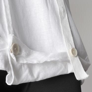 コットン天竺 サスペンダー付きTシャツ　WHITE×WHITE No.12