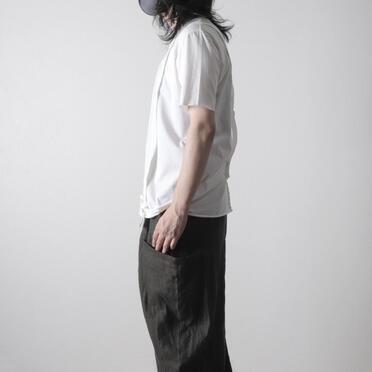 コットン天竺 サスペンダー付きTシャツ　WHITE×WHITE No.17