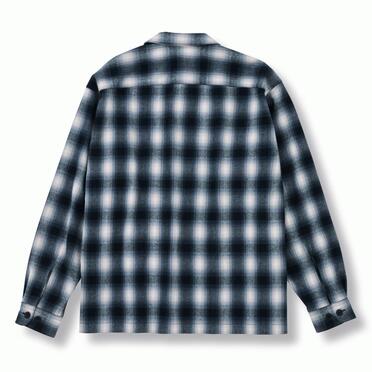 EMBROIDERY CHECK SHIRT　BLACK No.2
