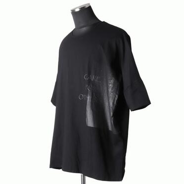 コットン天竺 ビッグTシャツ　BLACK×BLACK No.2
