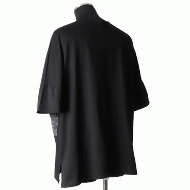 コットン天竺 ビッグTシャツ　BLACK×BLACK No.4