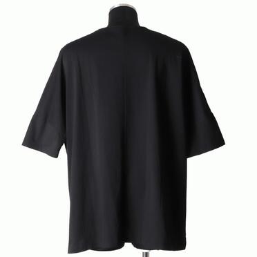 コットン天竺 ビッグTシャツ　BLACK×BLACK No.5