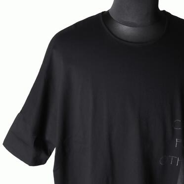 コットン天竺 ビッグTシャツ　BLACK×BLACK No.7