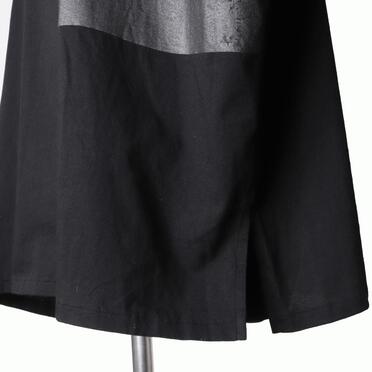 コットン天竺 ビッグTシャツ　BLACK×BLACK No.11