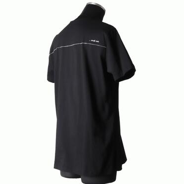 コットン天竺 Tシャツ　BLACK×WHITE No.6