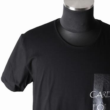 コットン天竺 Tシャツ　BLACK×WHITE No.7