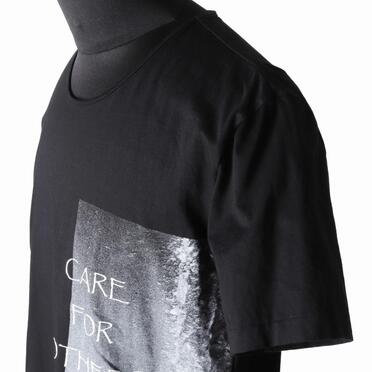 コットン天竺 Tシャツ　BLACK×WHITE No.8