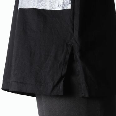 コットン天竺 ノースリーブプルオーバー　BLACK×WHITE No.11